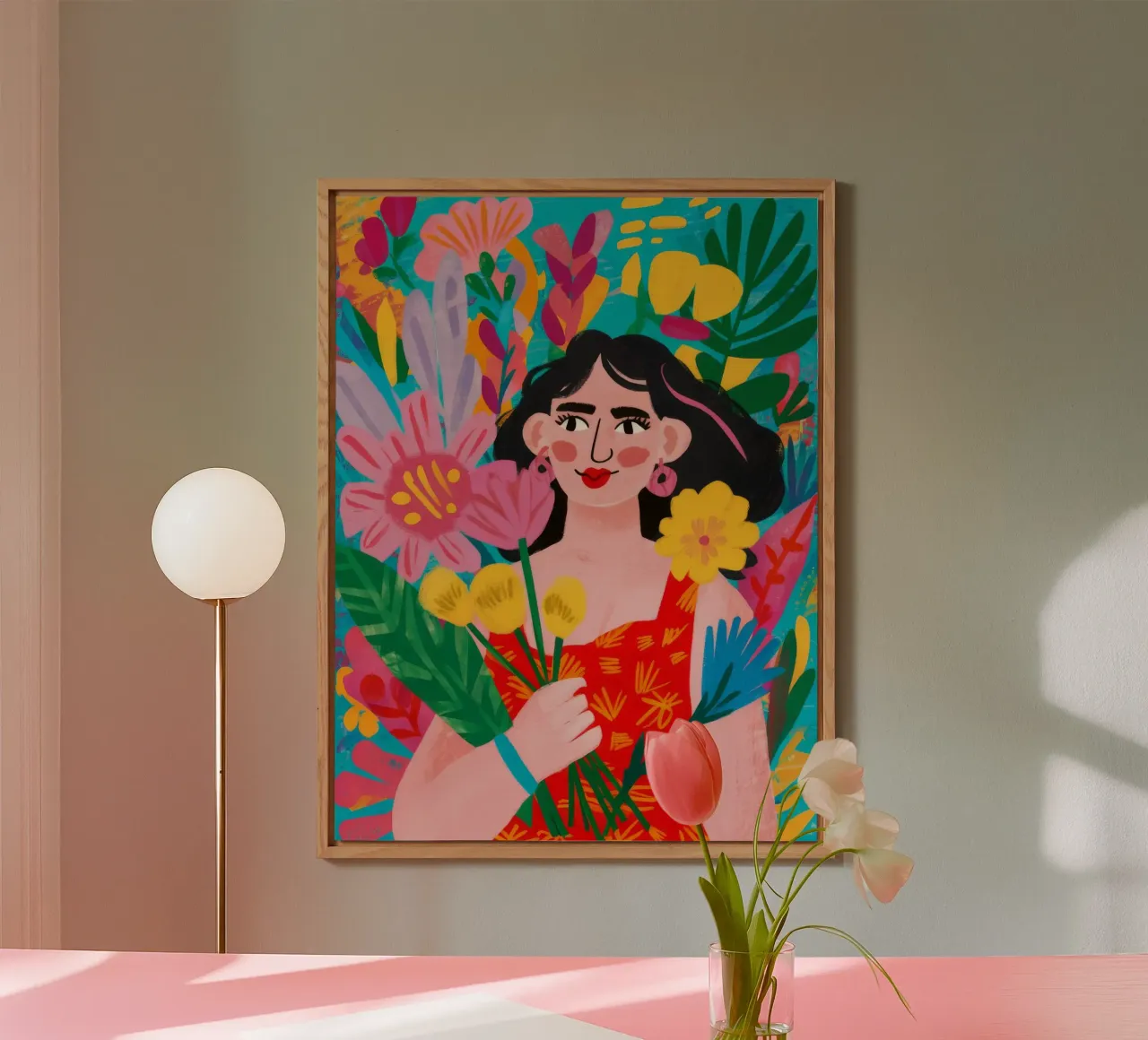 Blumige Umarmung Alu-Dibond von Petal Canvas