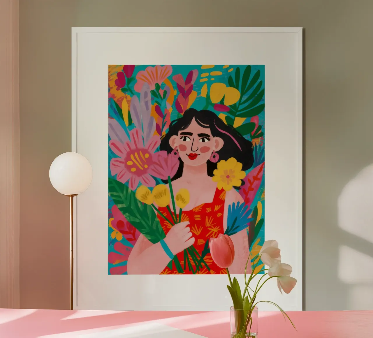 Blumige Umarmung Hahnemühle von Petal Canvas