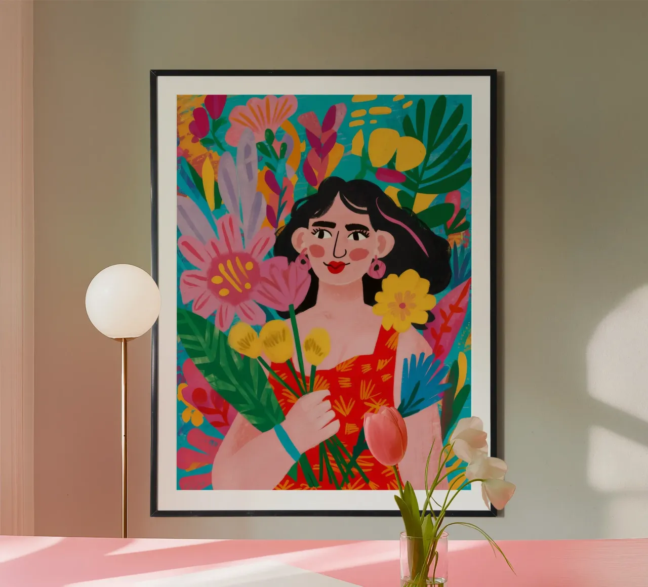 Blumige Umarmung Hahnemühle von Petal Canvas