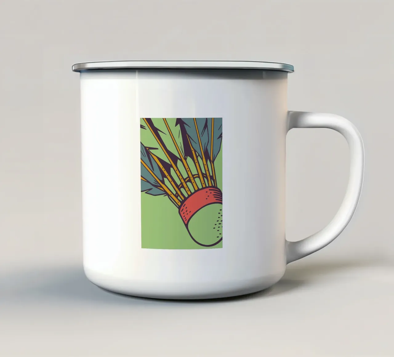 Badminton tazza in smalto da SPORTS ONLY