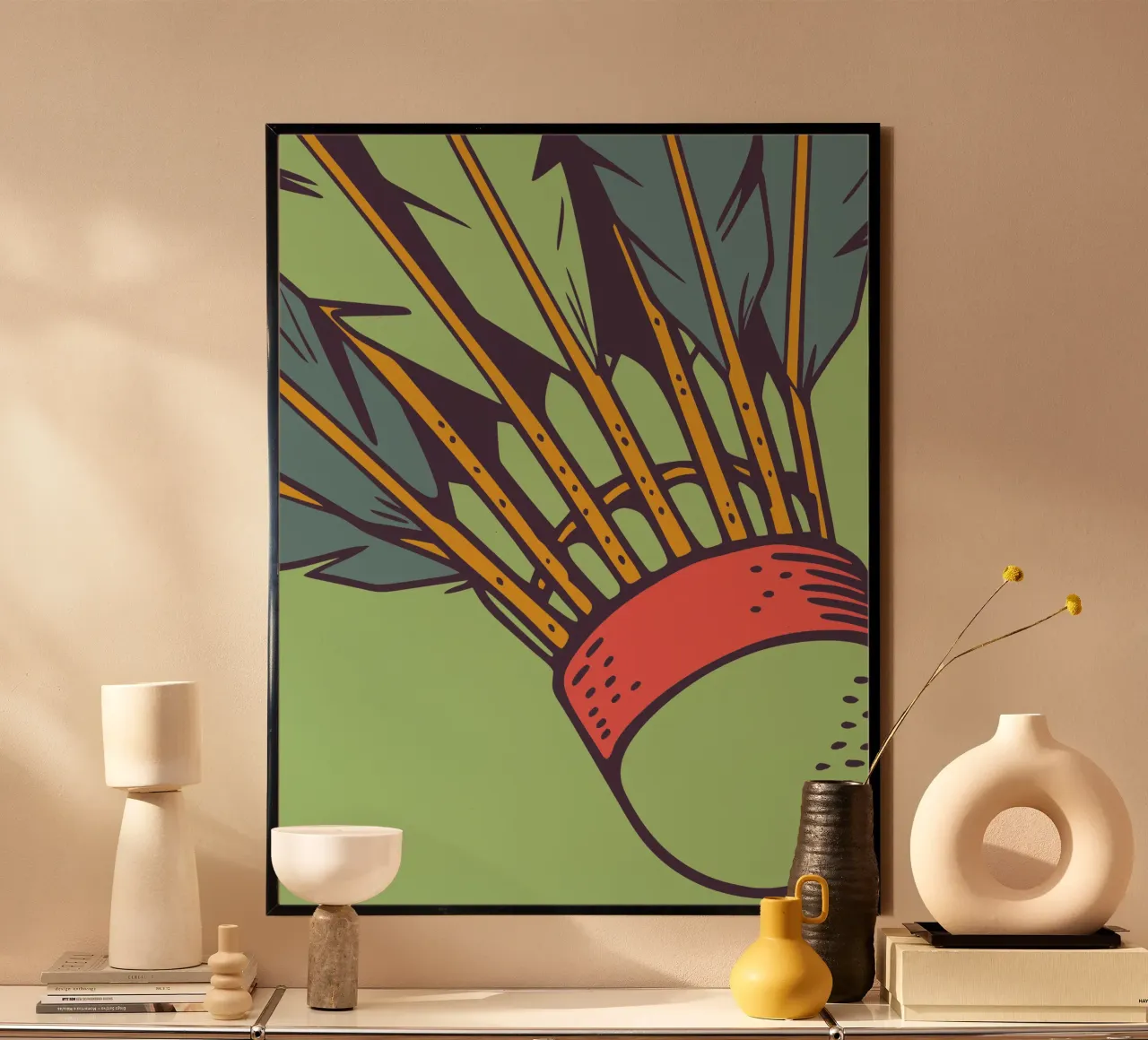 Badminton poster con telaio in alluminio da SPORTS ONLY