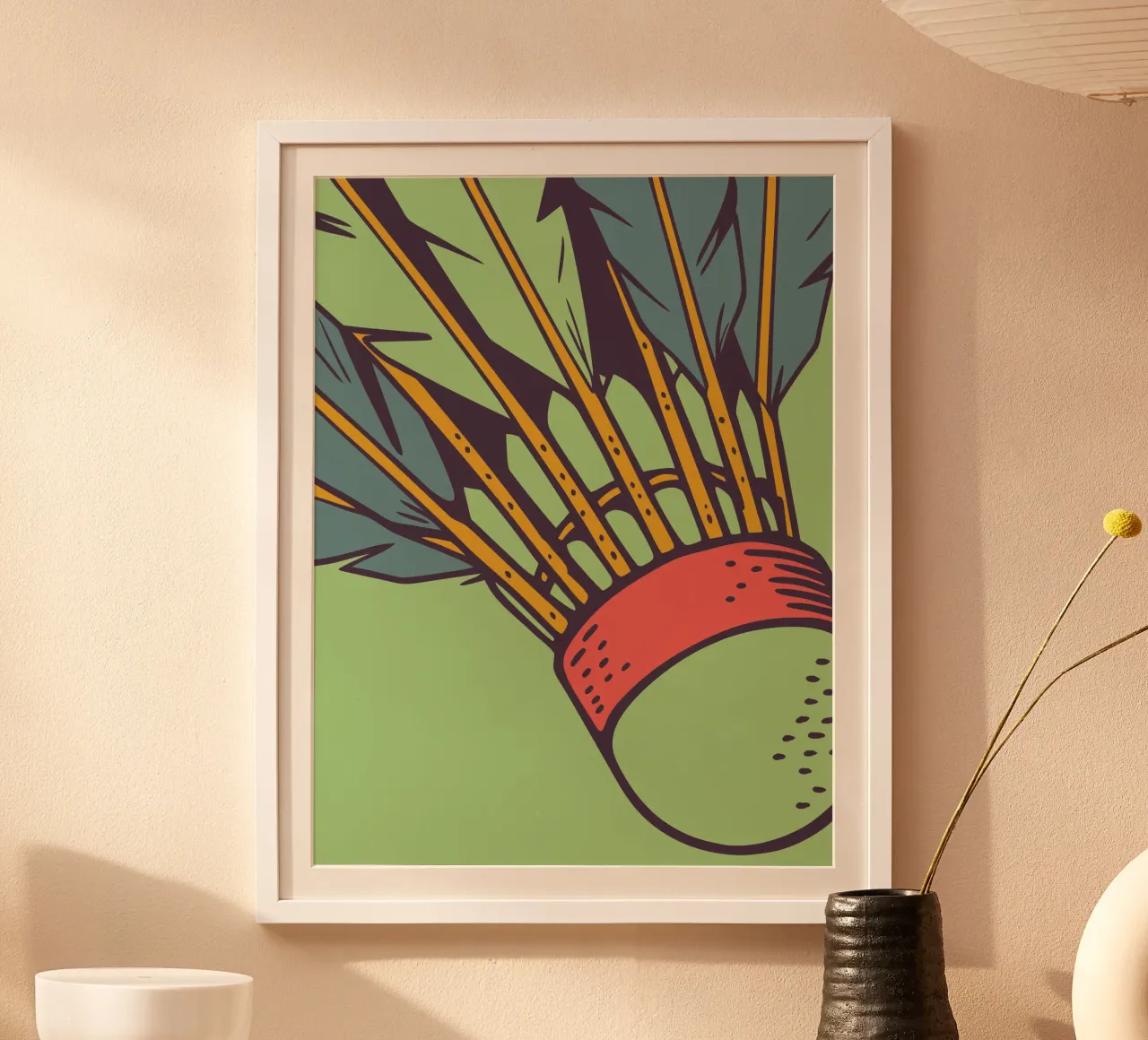 Badminton poster con telaio in alluminio da SPORTS ONLY