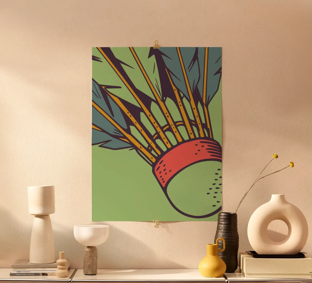 Badminton poster con telaio in alluminio da SPORTS ONLY