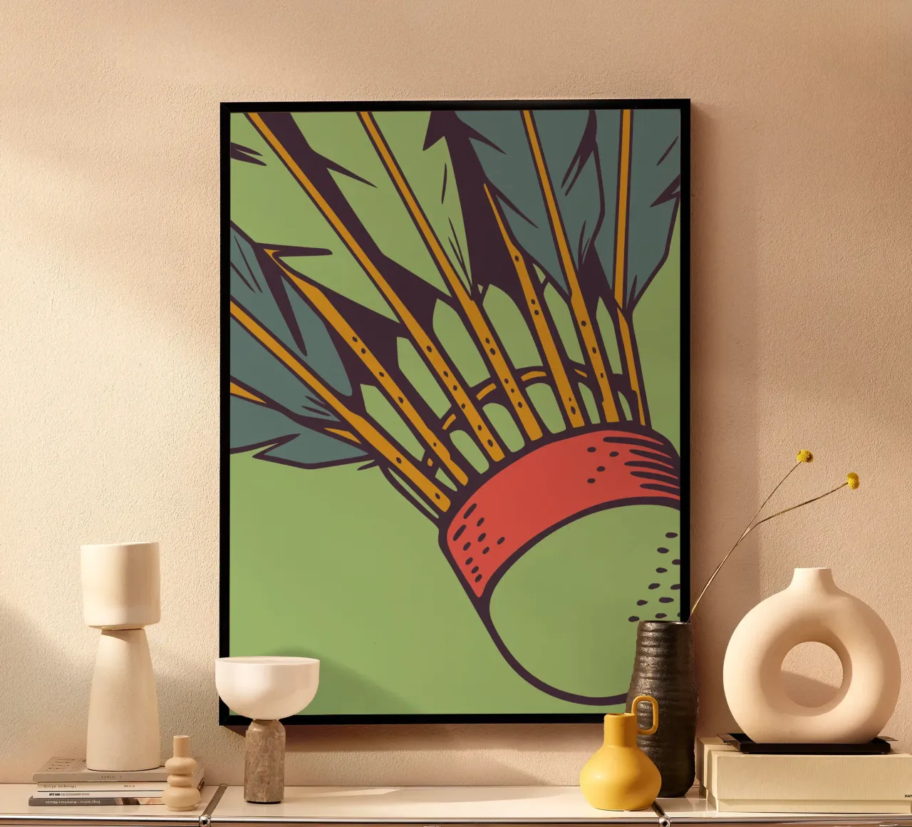 Badminton poster con telaio in alluminio da SPORTS ONLY
