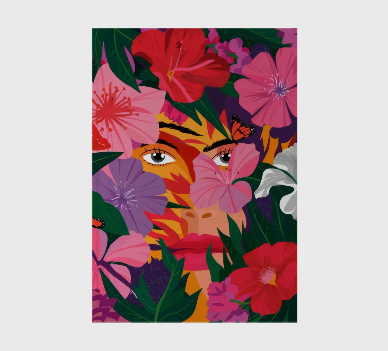 Floral Eyes Mystery notebook by Petal Canvas