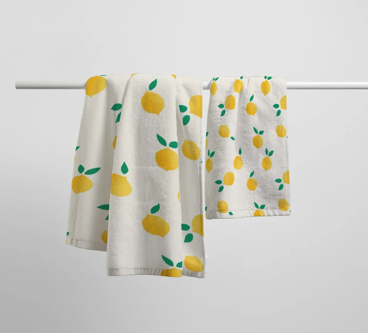 Fresh Summer Yellow Lemons Pattern asciugamano da bagno da showmemars