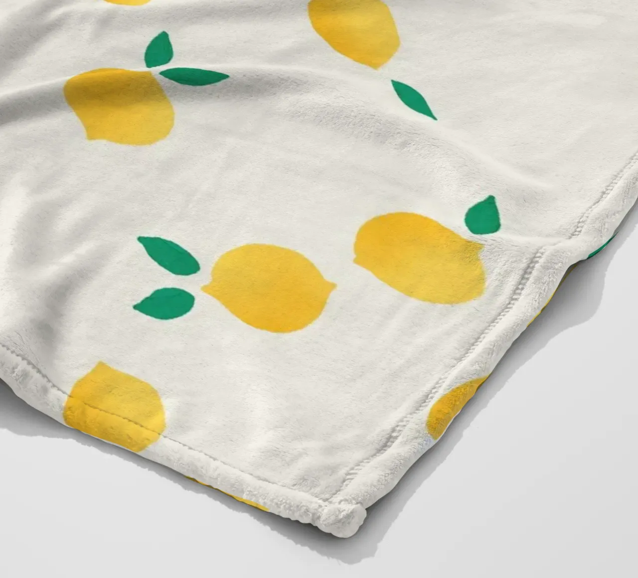 Fresh Summer Yellow Lemons Pattern coperta in pile da showmemars