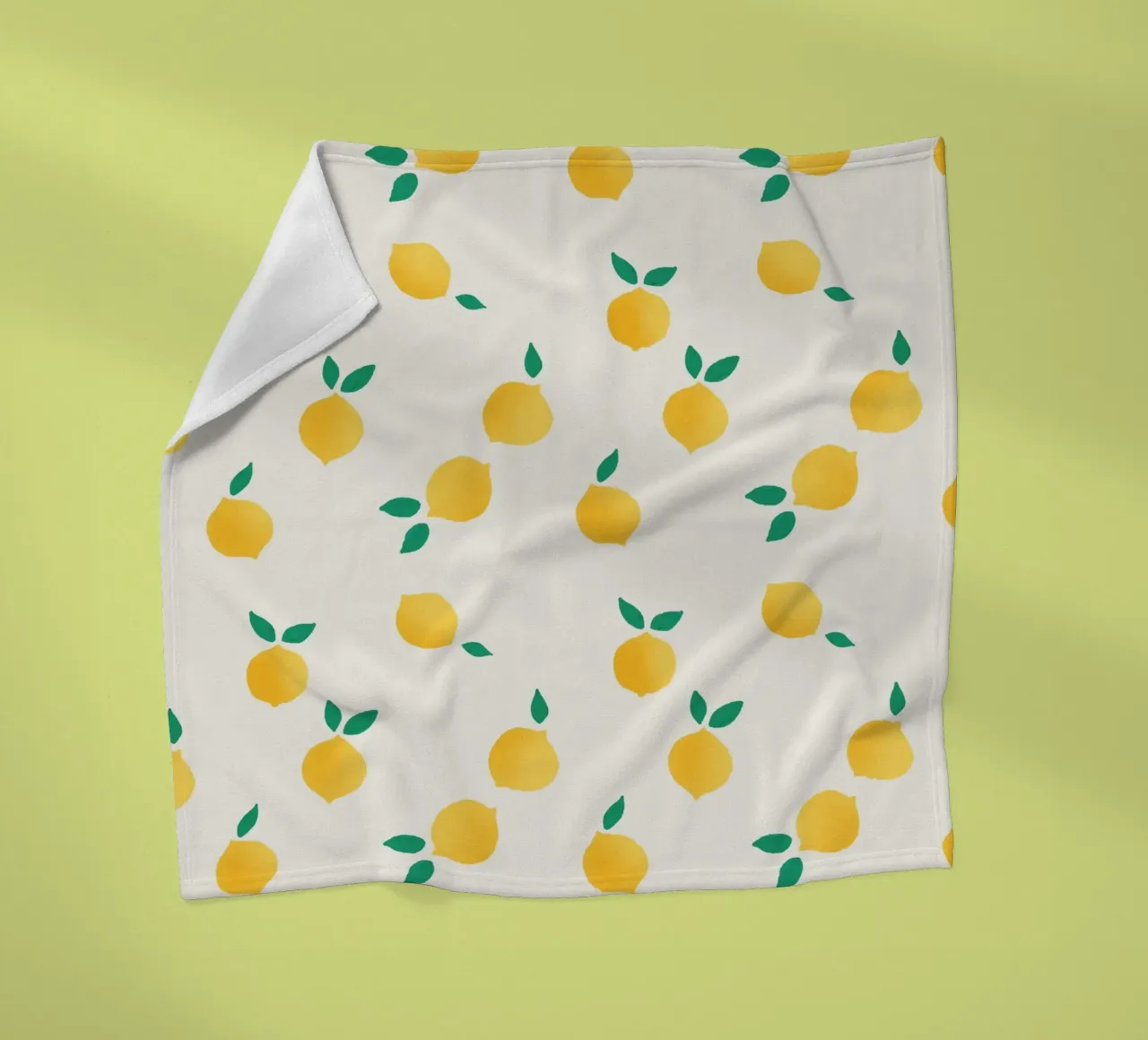 Fresh Summer Yellow Lemons Pattern coperta in pile da showmemars
