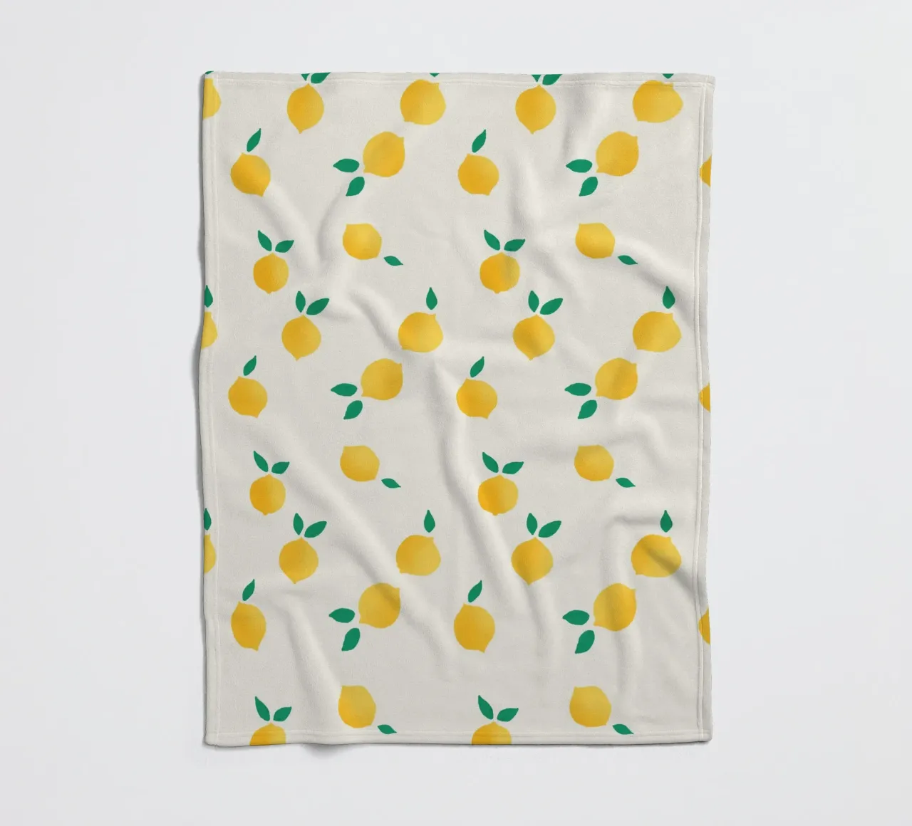 Fresh Summer Yellow Lemons Pattern coperta in pile da showmemars