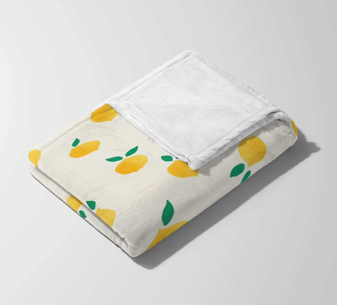 Fresh Summer Yellow Lemons Pattern coperta in pile da showmemars