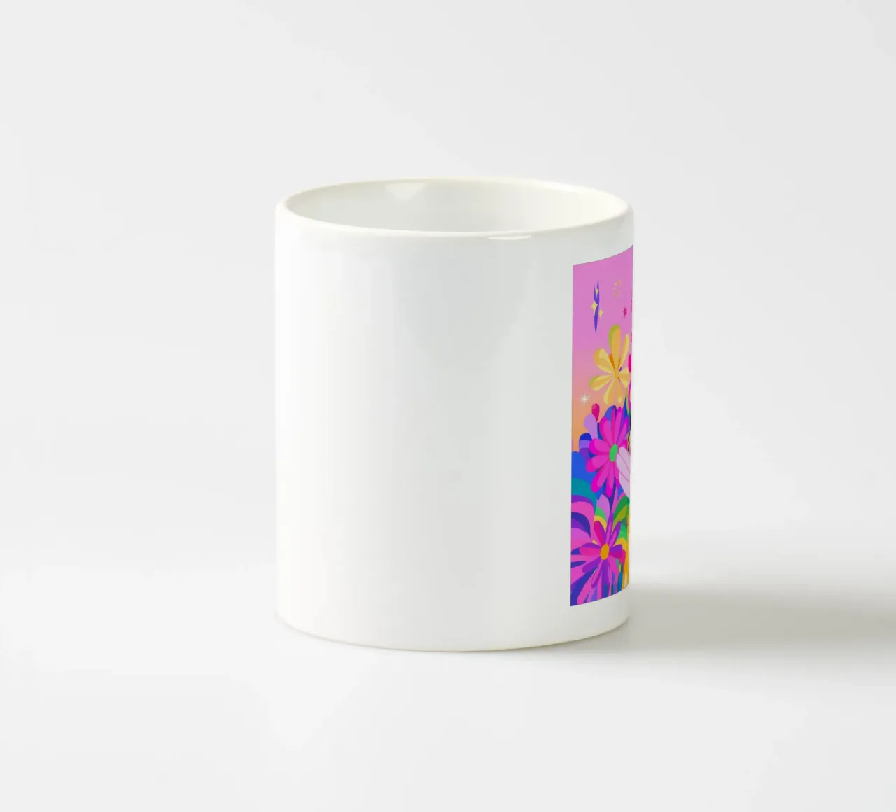 Paradiso degli uccelli tazza in ceramica da Petal Canvas