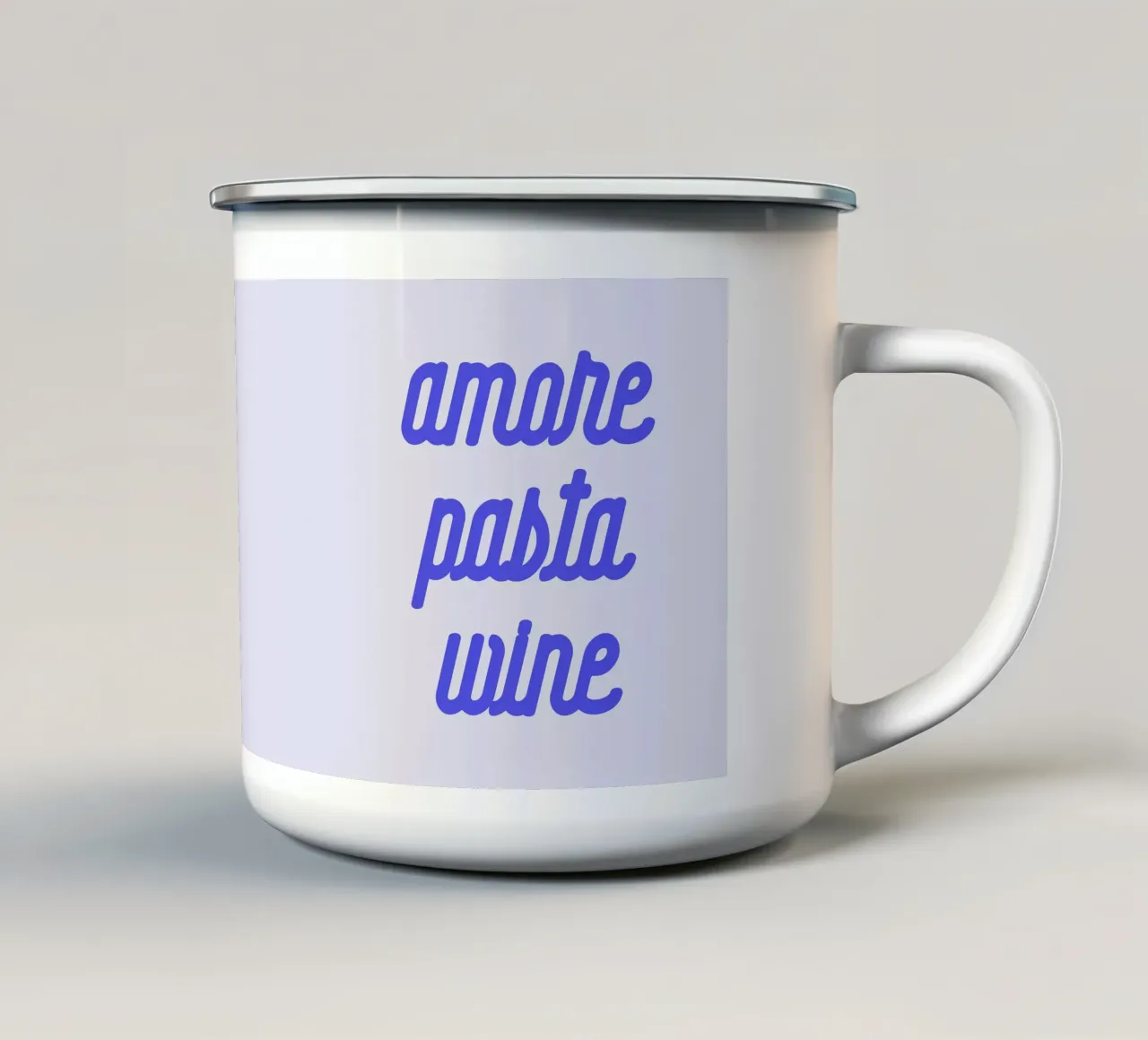Amore Pasta Wine tazza in smalto da we line studio - art