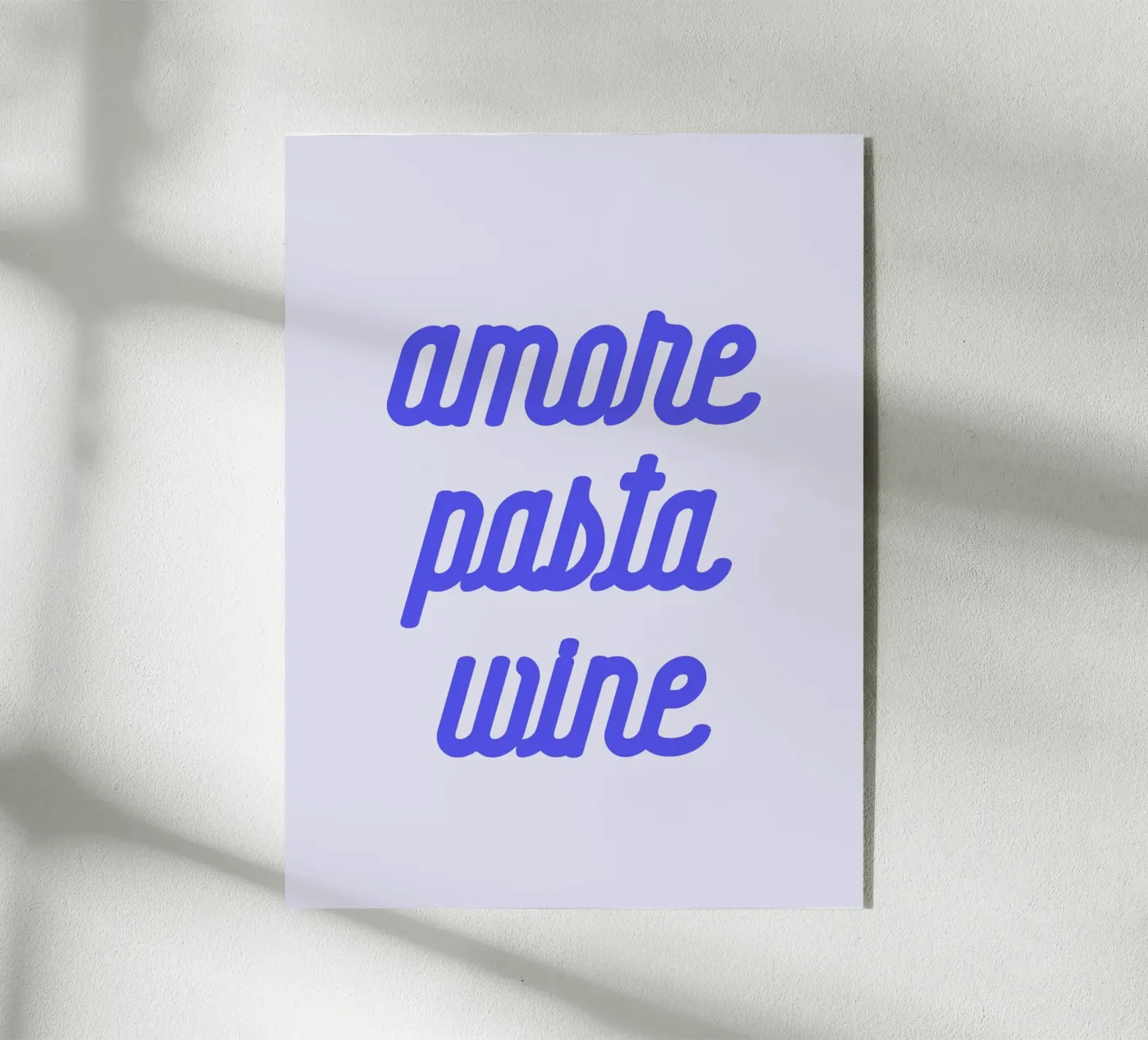 Amore Pasta Wine plexiglass da we line studio - art