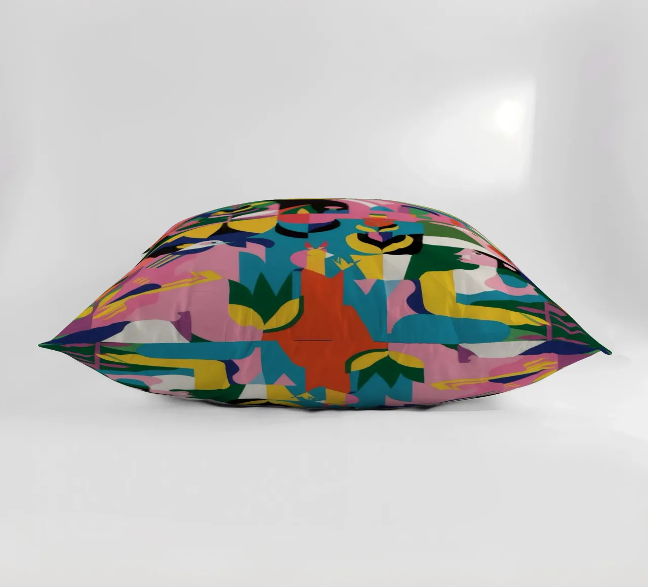 Abstract Garden decorative cushion by Petal Canvas