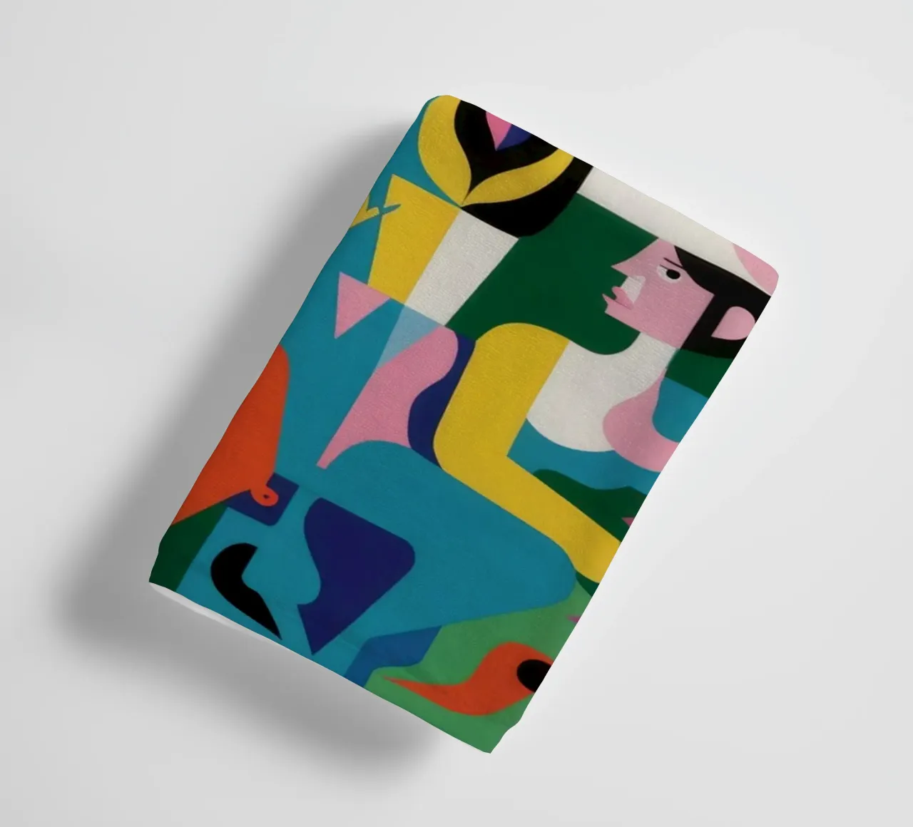 Abstract Garden towel by Petal Canvas