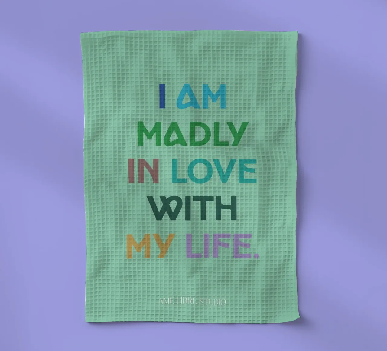 💚 torchon de MENTHE SAUVAGE