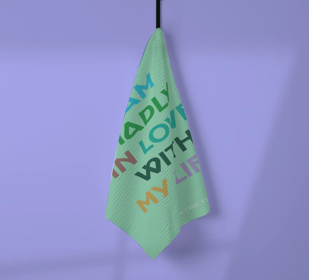 💚 torchon de MENTHE SAUVAGE