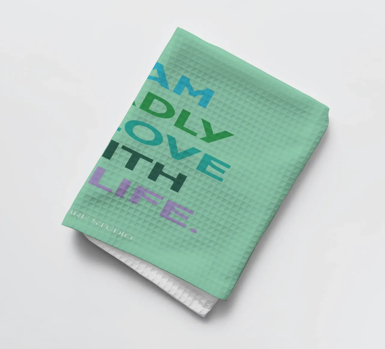 💚 torchon de MENTHE SAUVAGE