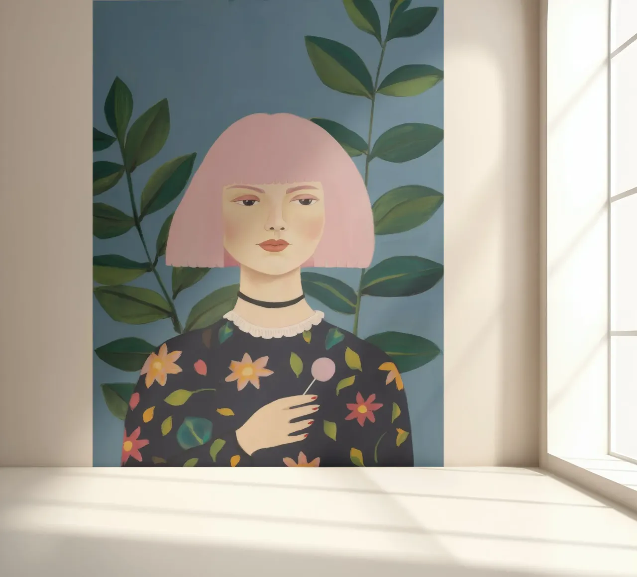 Minimalist Portrait photo wallpaper by Petal Canvas
