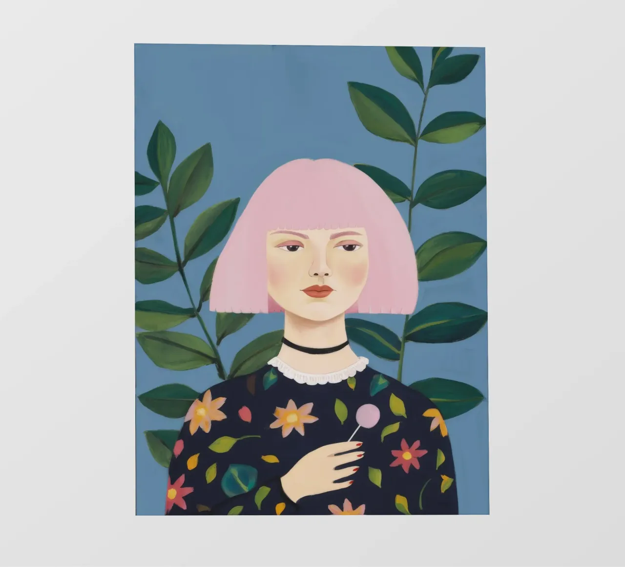 Minimalist Portrait photo wallpaper by Petal Canvas