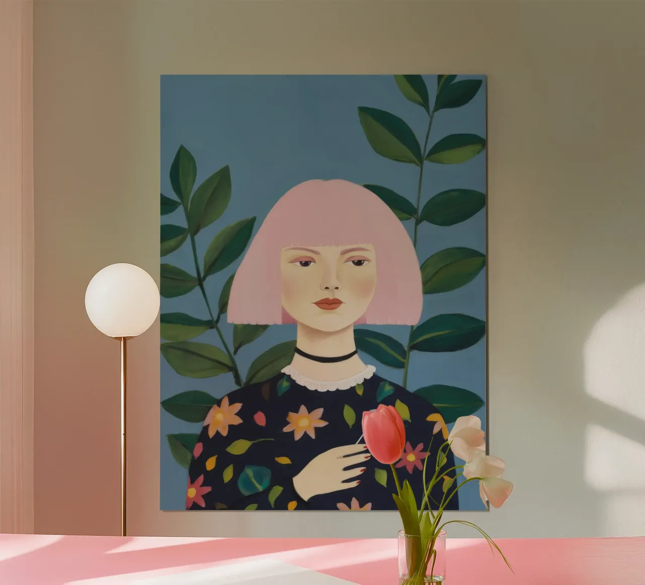 Minimalist Portrait poster by Petal Canvas