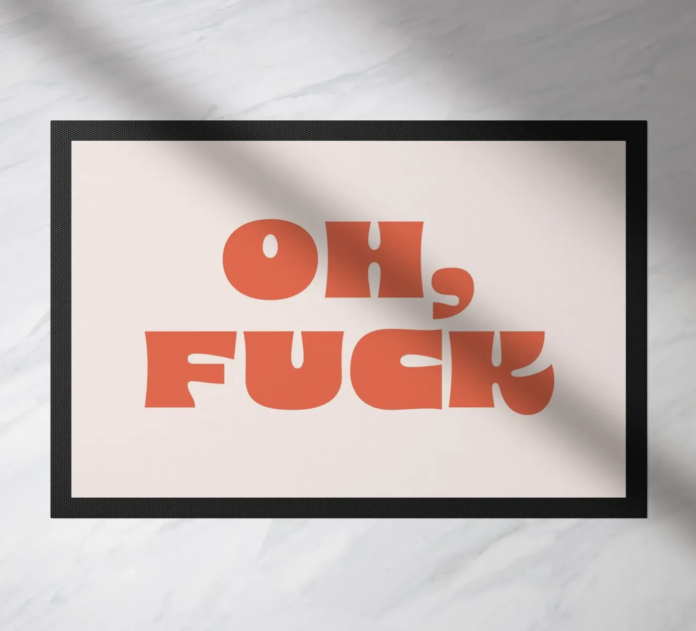 Oh doormat by we line studio - art