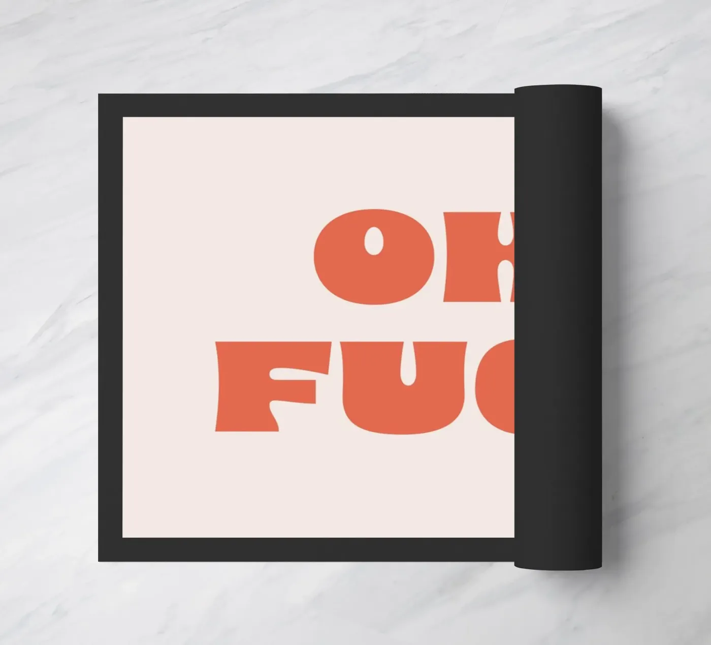 Oh doormat by we line studio - art