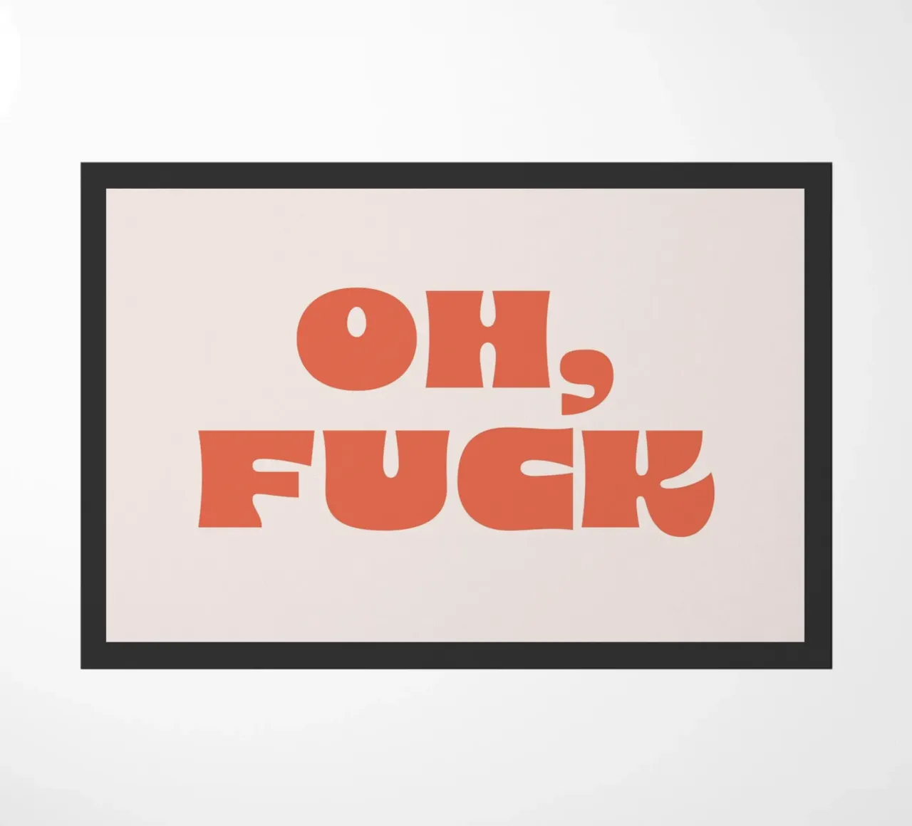 Oh doormat by we line studio - art