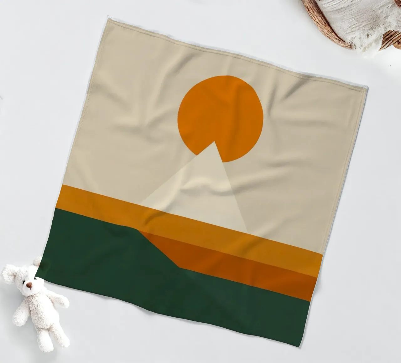 Monte Fuji - Orizzonte grezzo a Tokyo coperta in pile da Affiches Soleil & Déco Lumineuse – Sunny