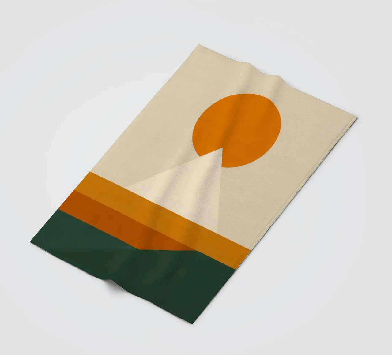 Monte Fuji - Orizzonte grezzo a Tokyo coperta in pile da Affiches Soleil & Déco Lumineuse – Sunny
