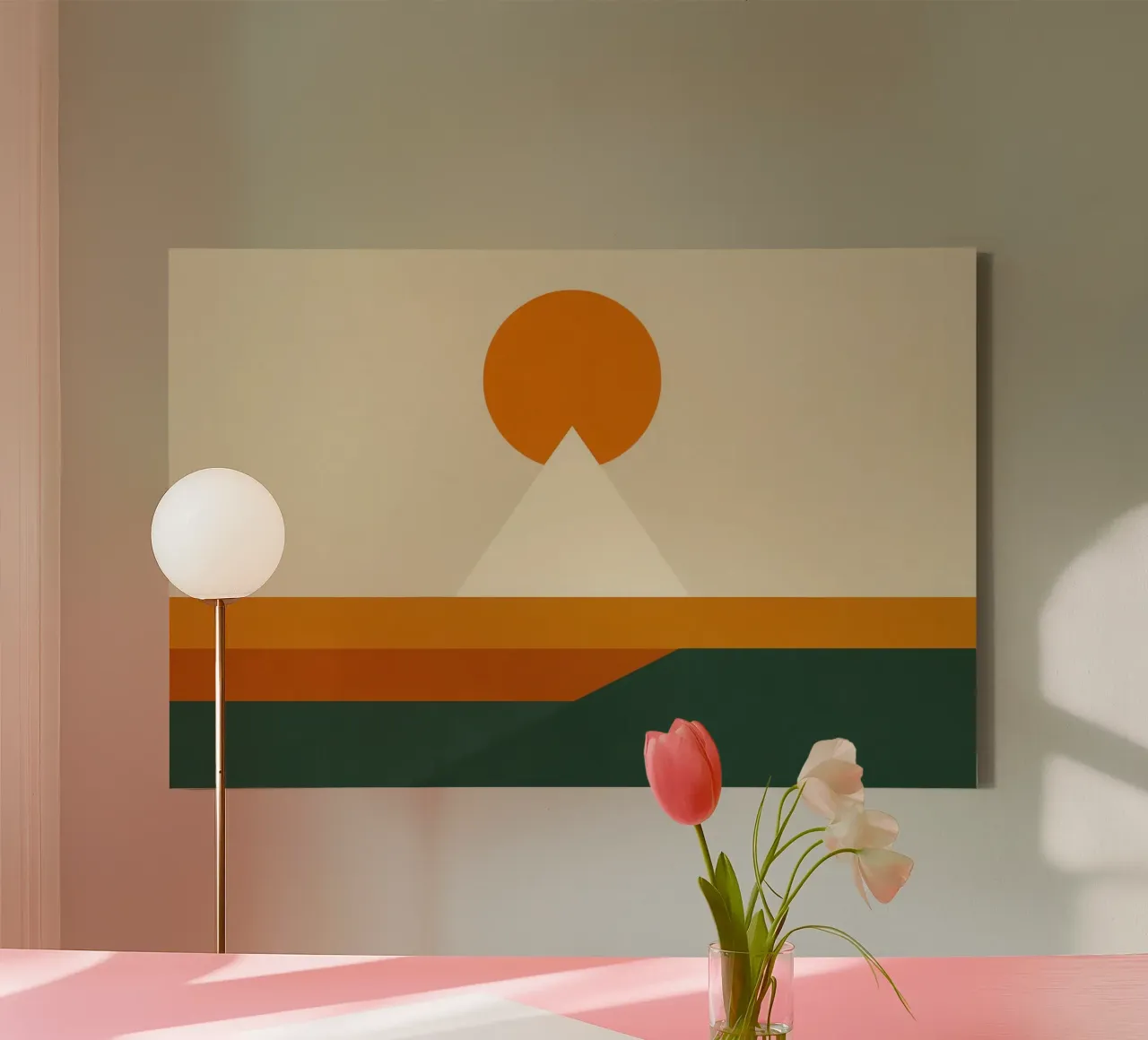 Monte Fuji - Orizzonte grezzo a Tokyo tela con Cornice a cassetta da Affiches Soleil & Déco Lumineuse – Sunny