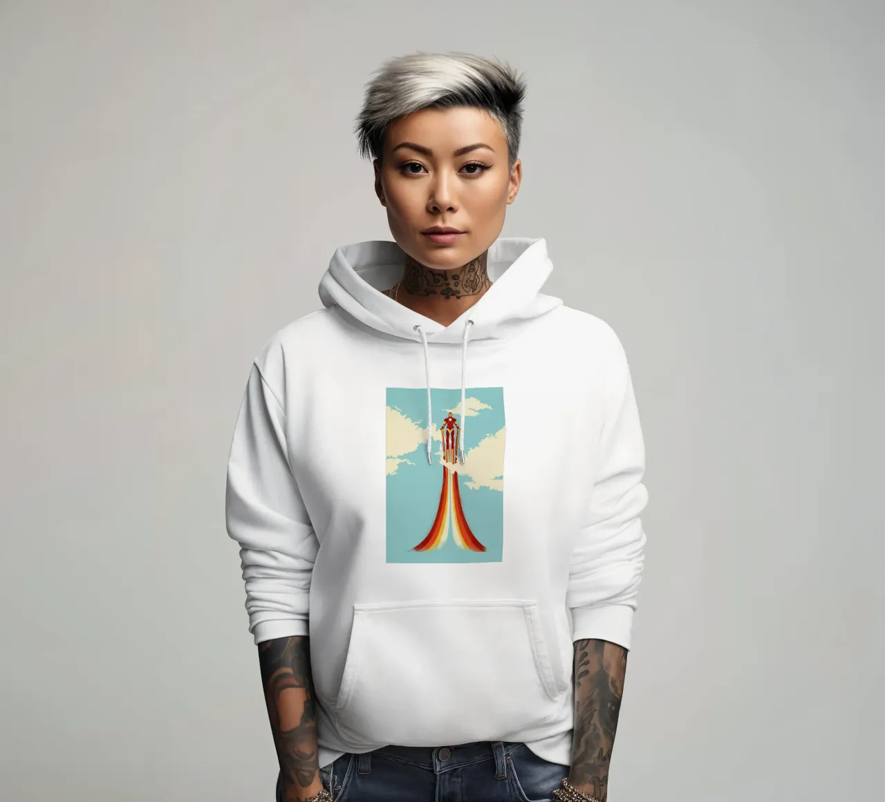 Through the Clouds felpa con cappuccio da Jay Fleck