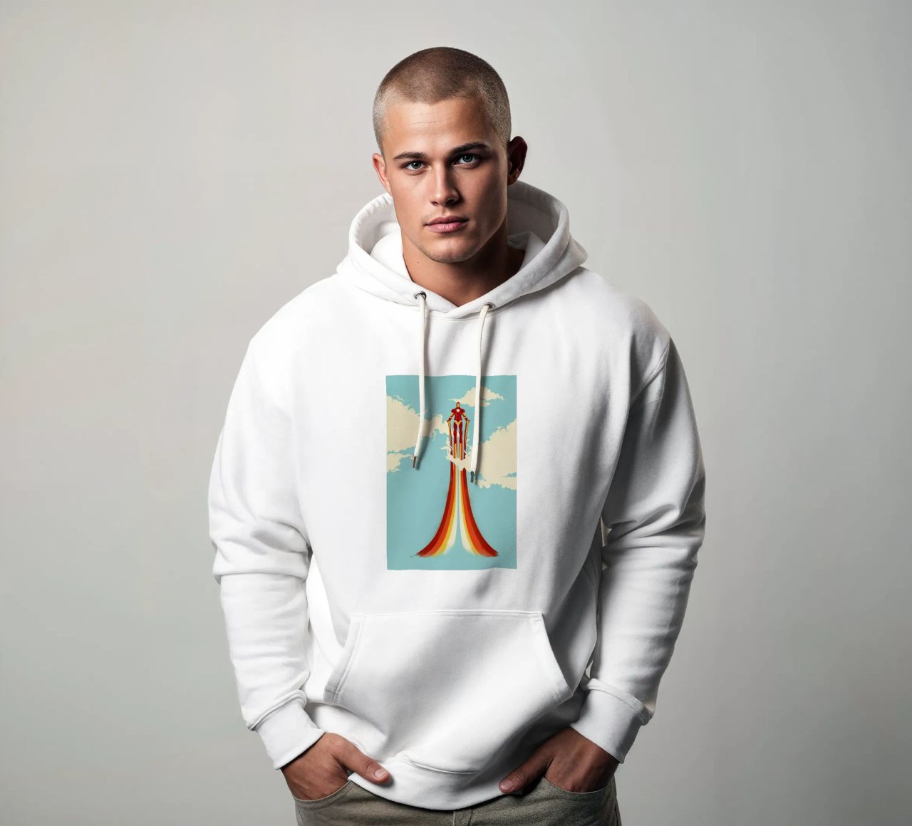 Through the Clouds sudadera con capucha de Jay Fleck
