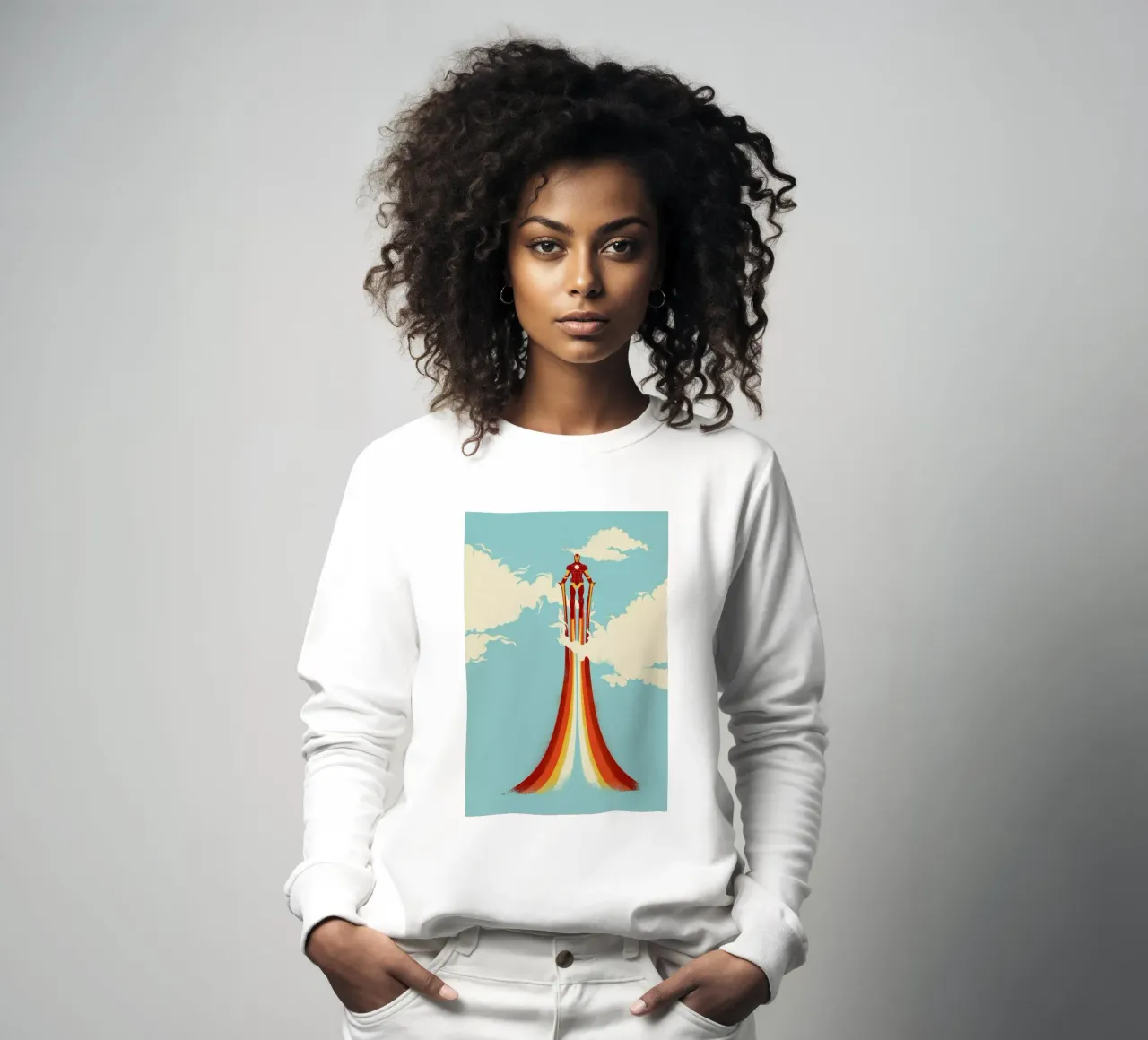 Through the Clouds Sweatshirt von Jay Fleck