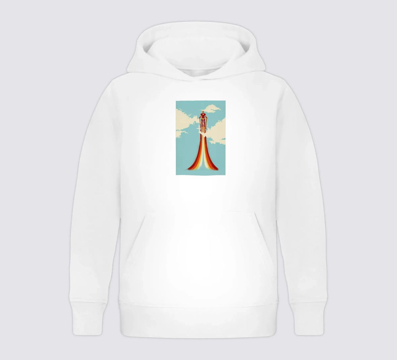 Through the Clouds sudadera con capucha para niño de Jay Fleck