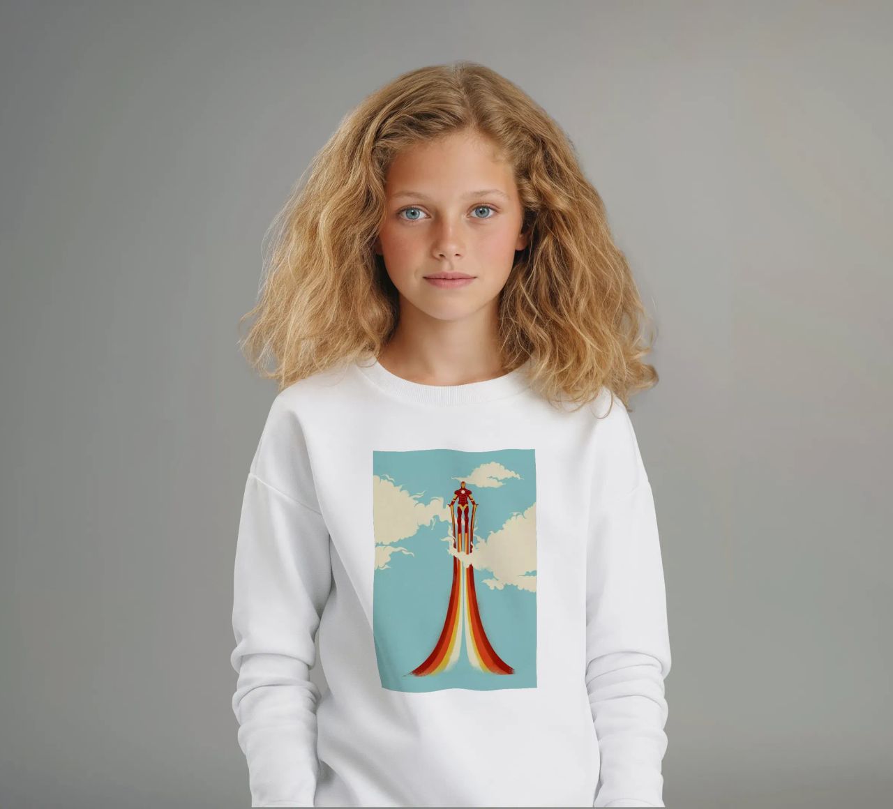 Through the Clouds sudadera para niño de Jay Fleck