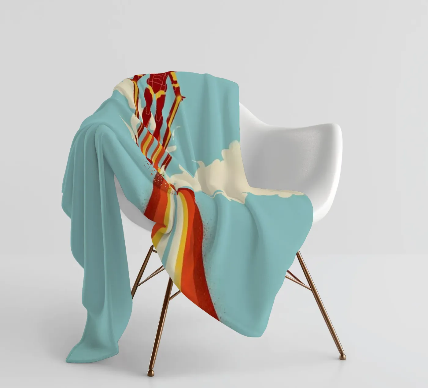 Through the Clouds fleece blanket by Jay Fleck