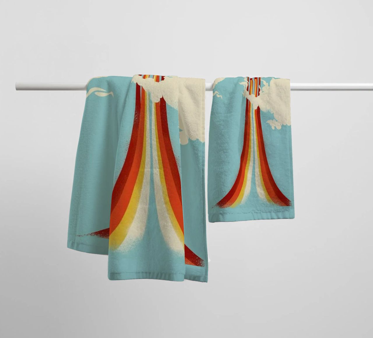 Through the Clouds towel by Jay Fleck