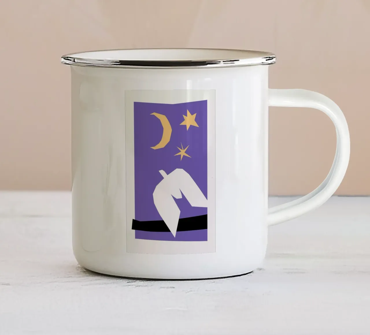 Night Dove Pantone tazza in smalto da Pure