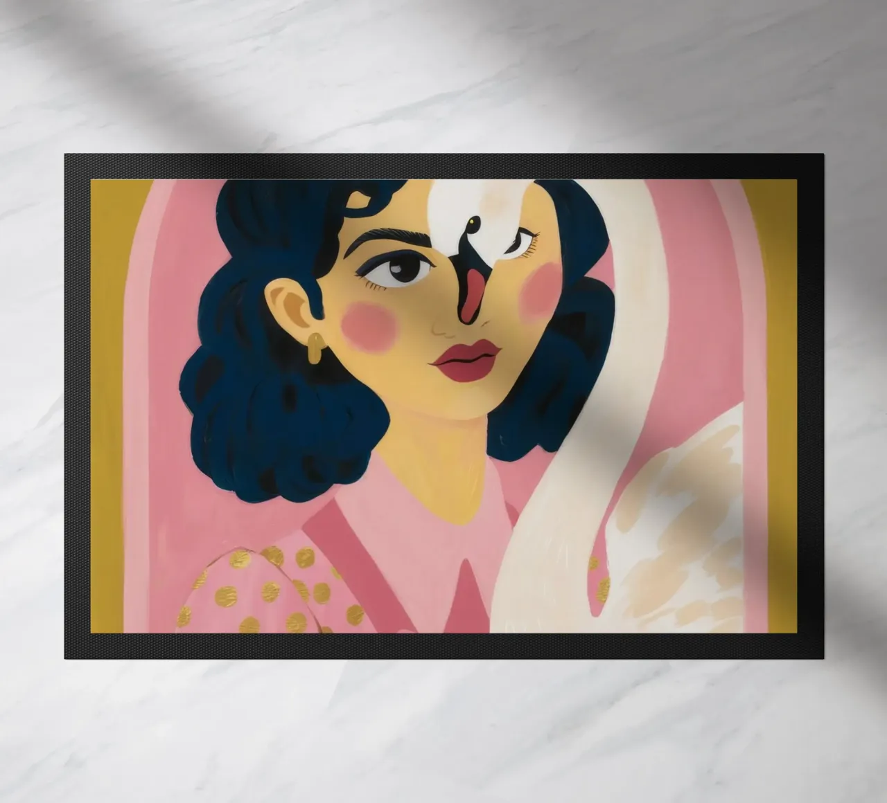 Abbraccio etereo del cigno zerbino da Petal Canvas