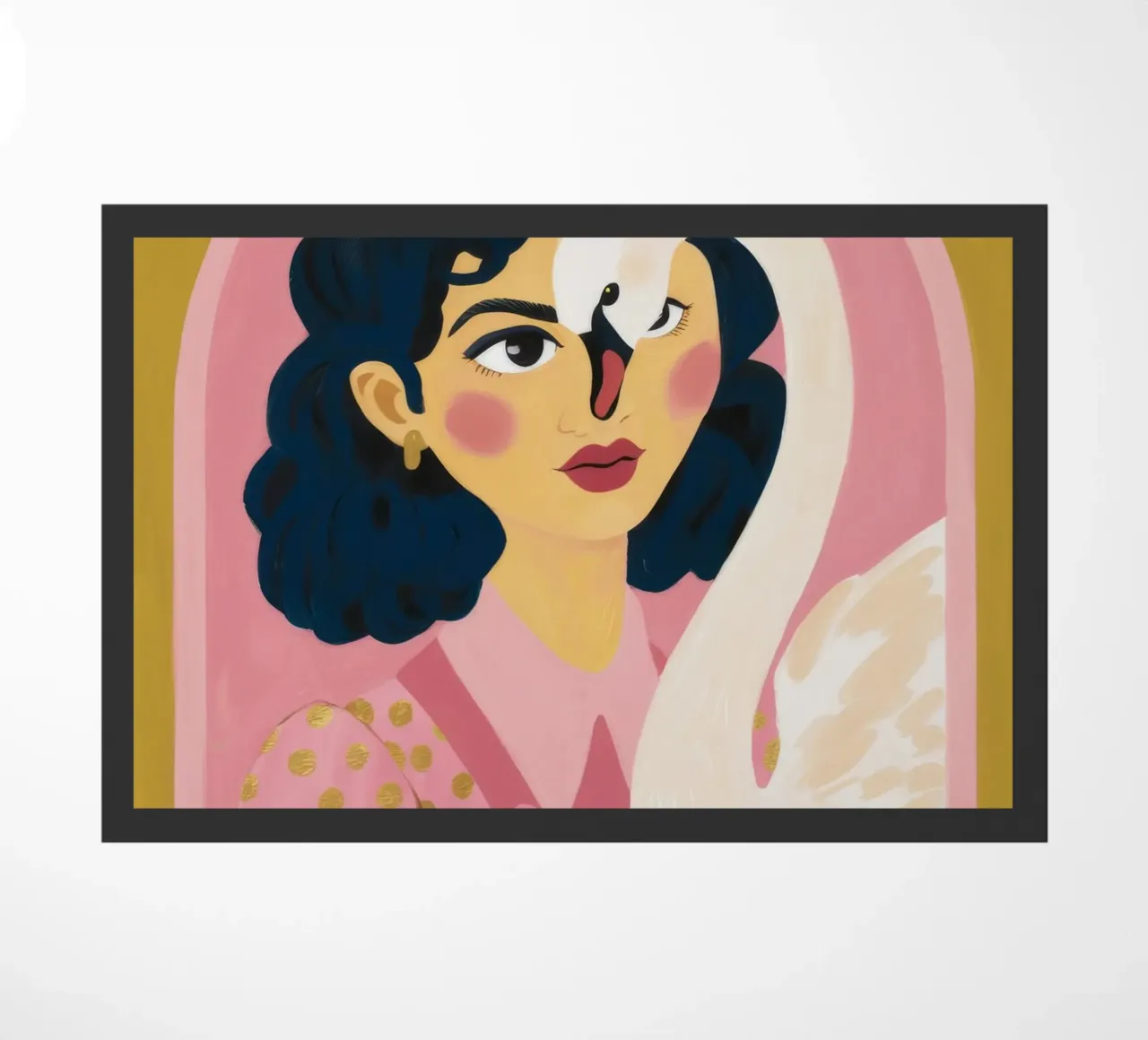 Abbraccio etereo del cigno zerbino da Petal Canvas