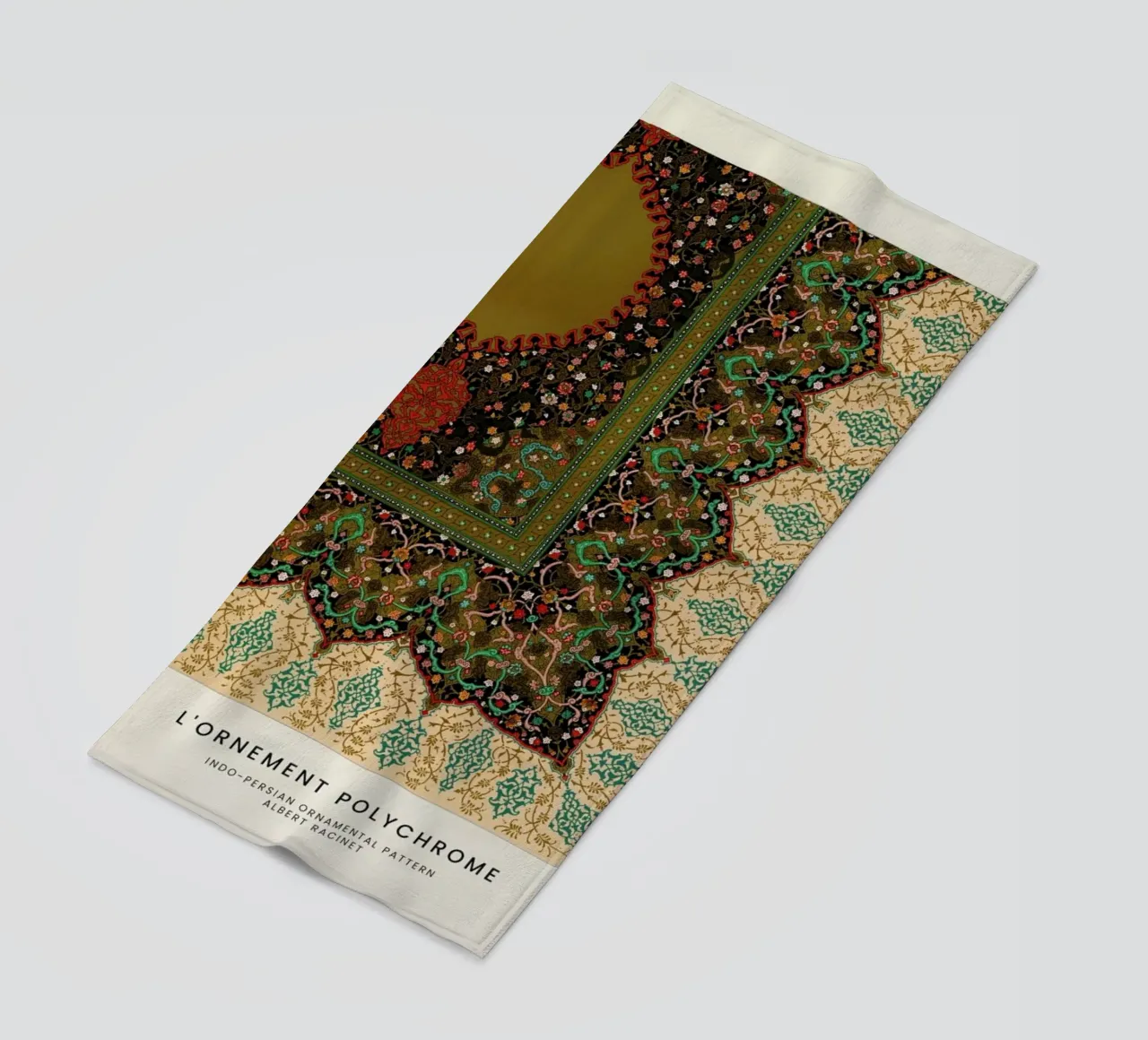 Racinet -  Indo-Persian Ornamental Pattern telo mare da Vintage by JUNIQE