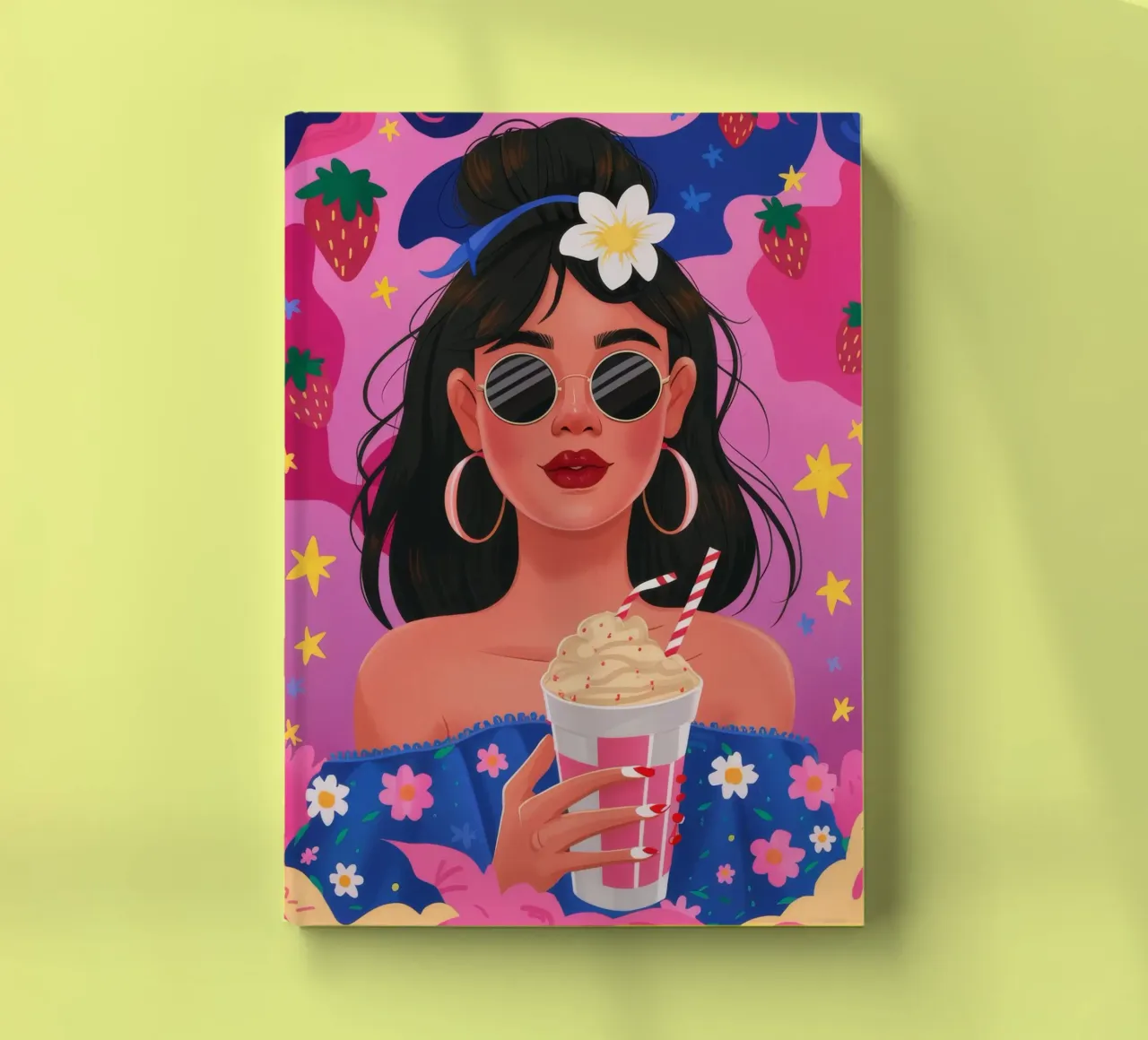 Floral Delight Sip notebook by Petal Canvas