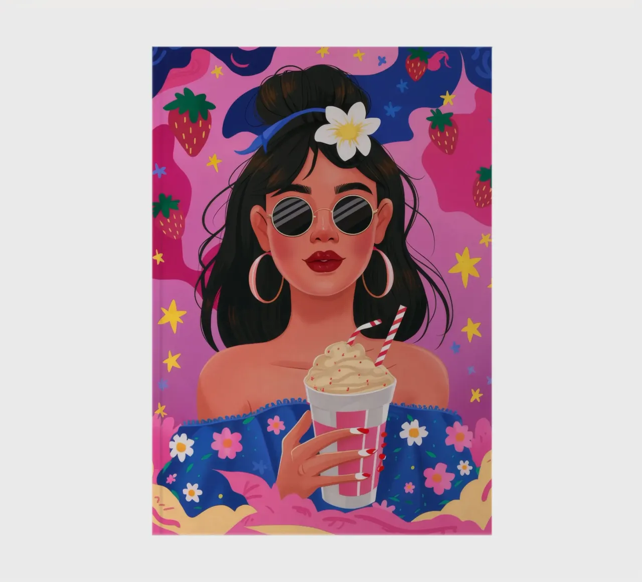 Floral Delight Sip notebook by Petal Canvas