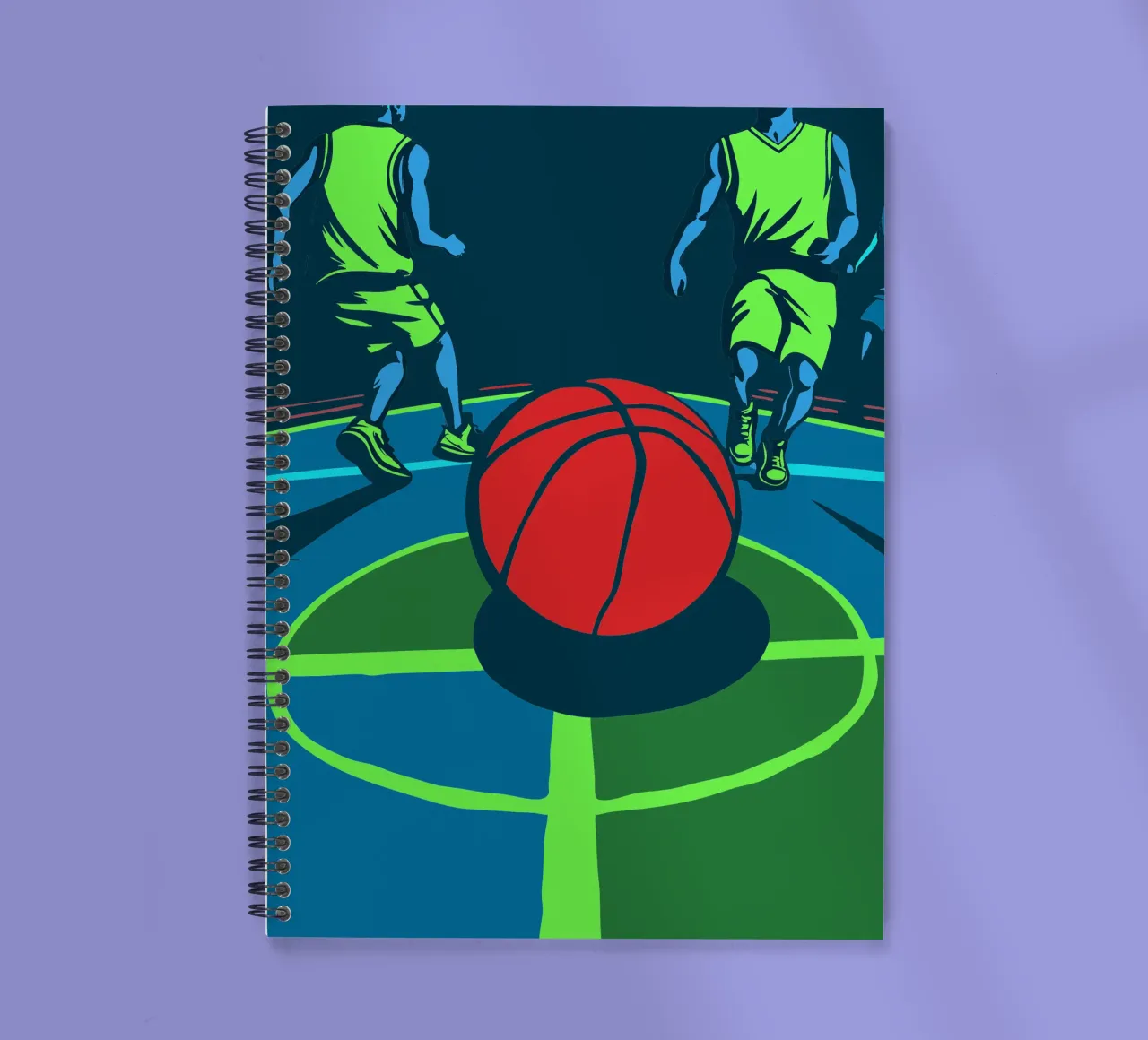 Playing basketball spiral notebook by SPORTS ONLY