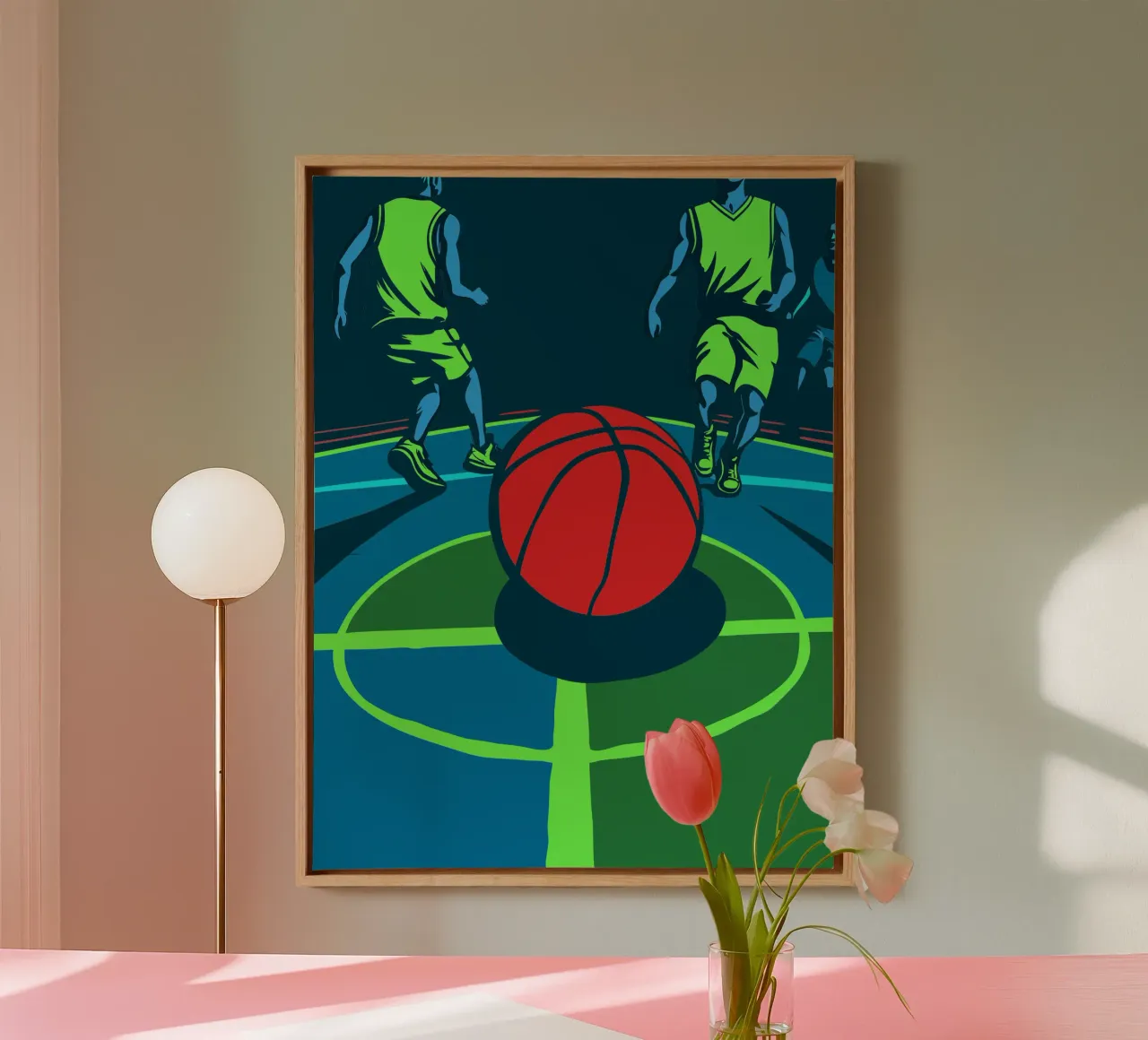 Giocare a basket tela con Cornice a cassetta da SPORTS ONLY