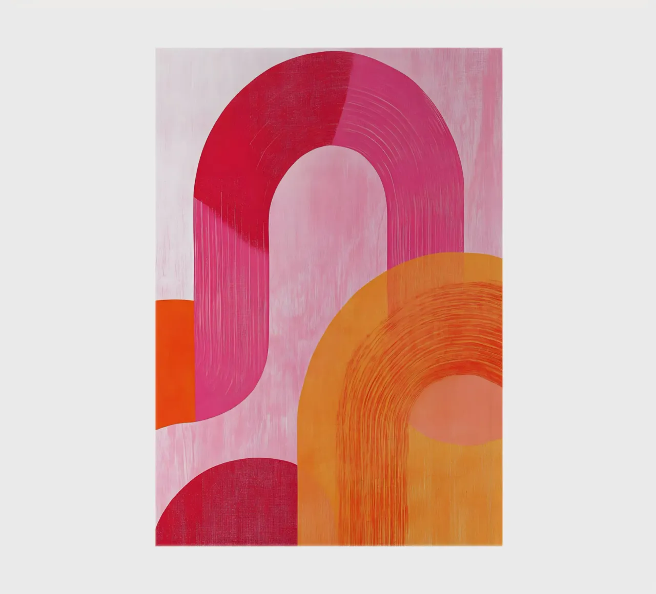 Pink and Orange Abstract notebook by Gypsy Galleria