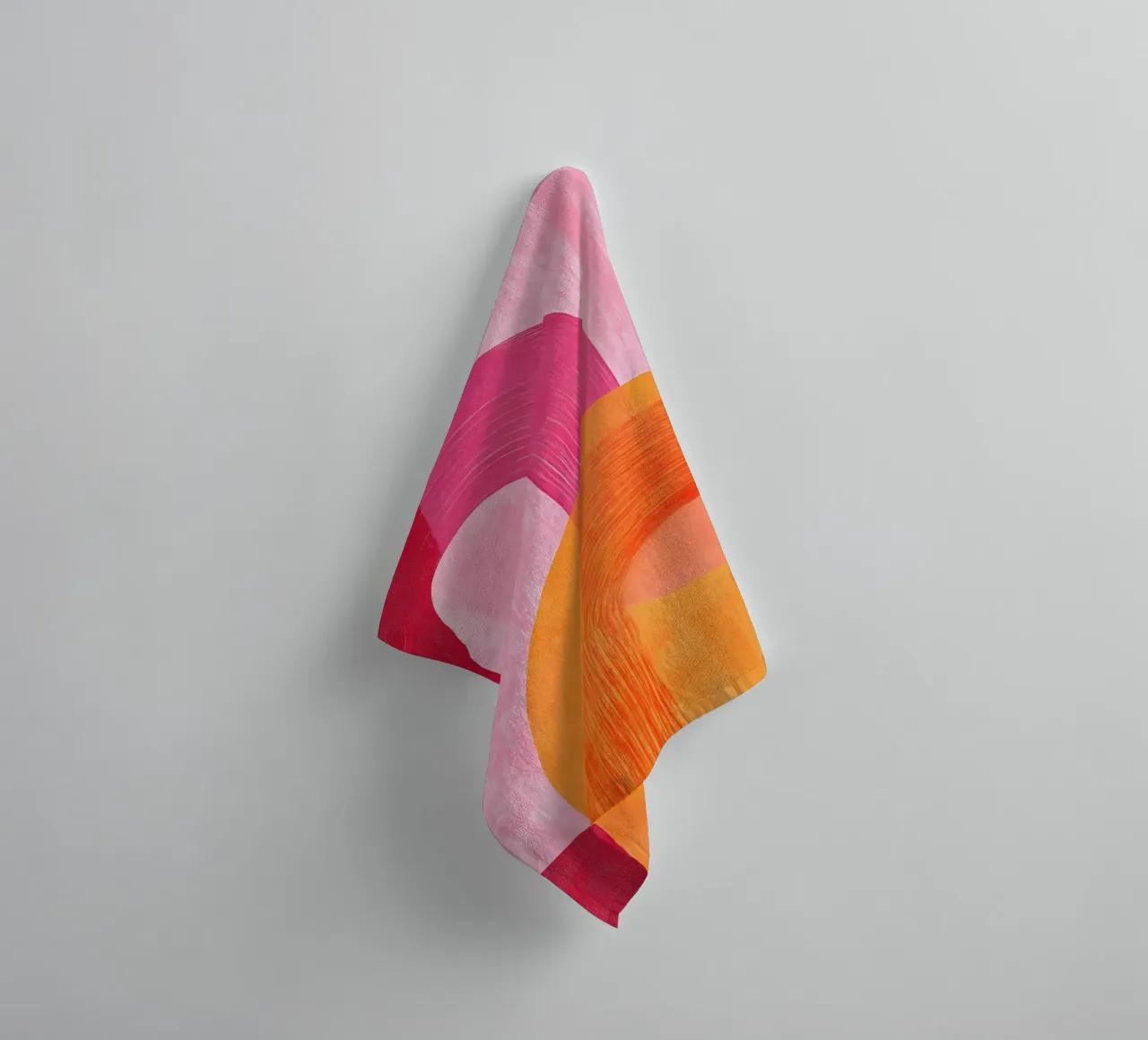 Pink and Orange Abstract asciugamano da bagno da Gypsy Galleria