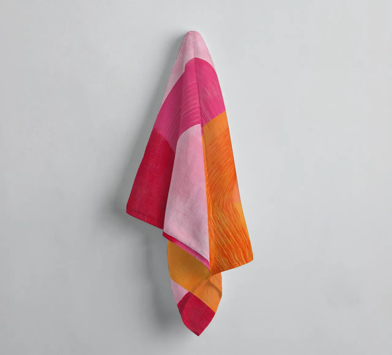 Pink and Orange Abstract asciugamano da bagno da Gypsy Galleria