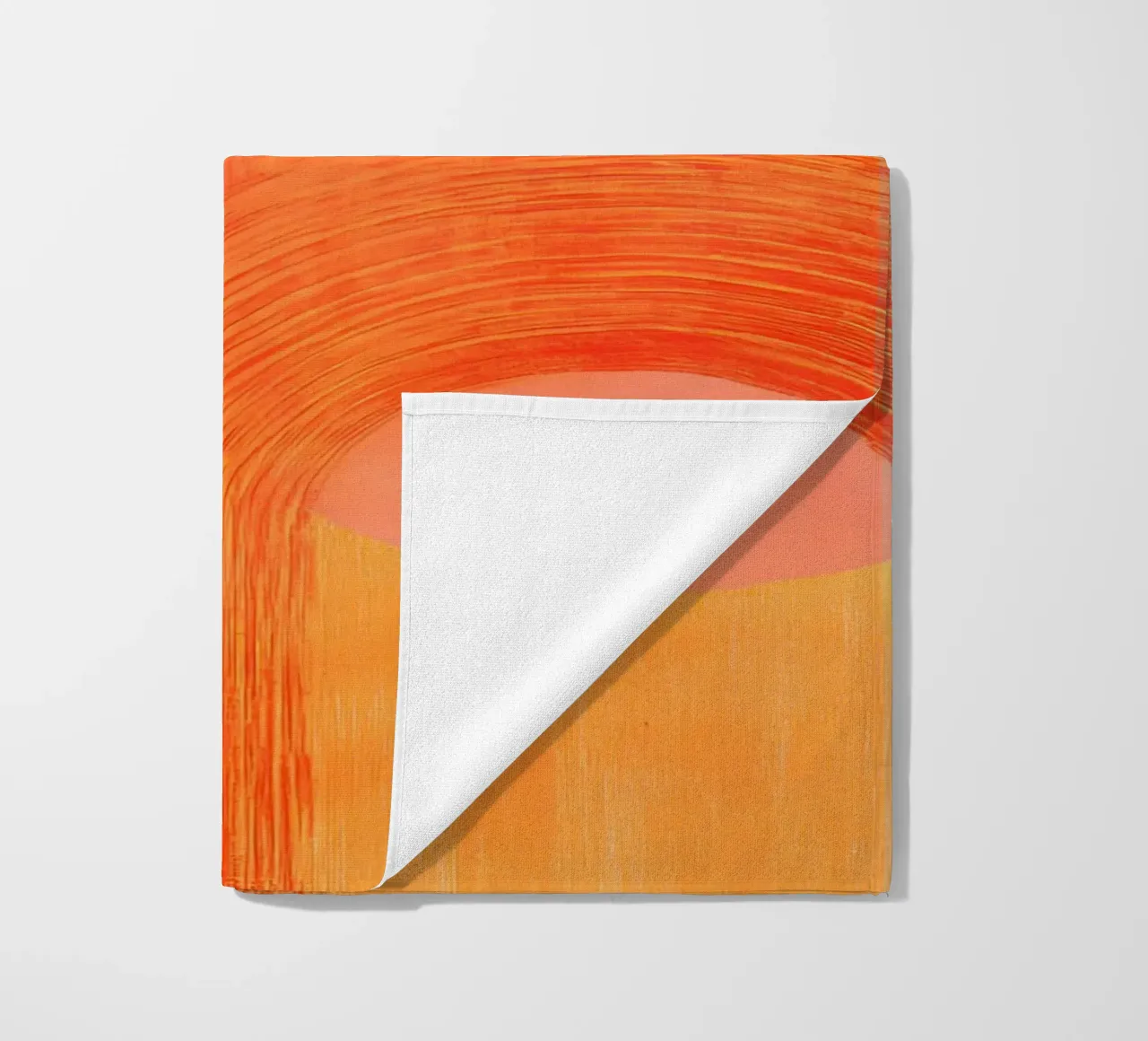 Pink and Orange Abstract telo mare da Gypsy Galleria